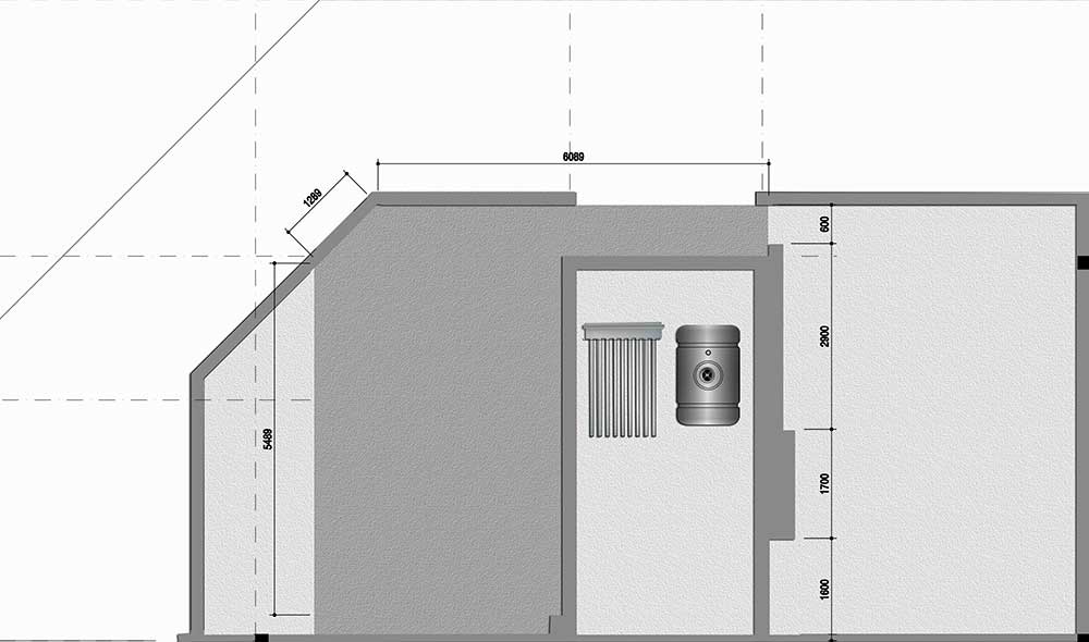 MẶT BẰNG KÍCH THƯỚC MÁI