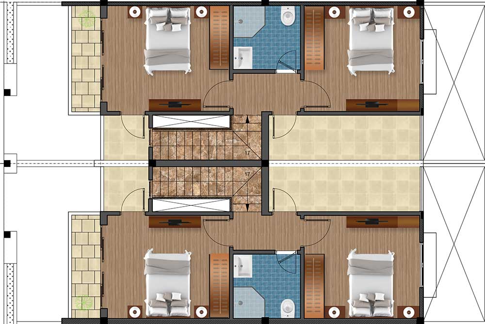 MẶT BẰNG VẬT DỤNG LẦU 2