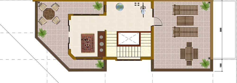 MẶT BẰNG VẬT DỤNG LẦU 2 - SÂN THƯỢNG